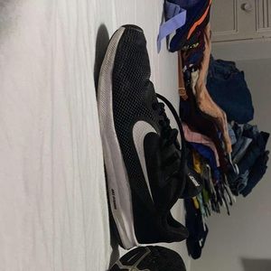 Nike Black and White running shoes